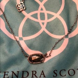 Kendra Scott silver and pyrite necklace